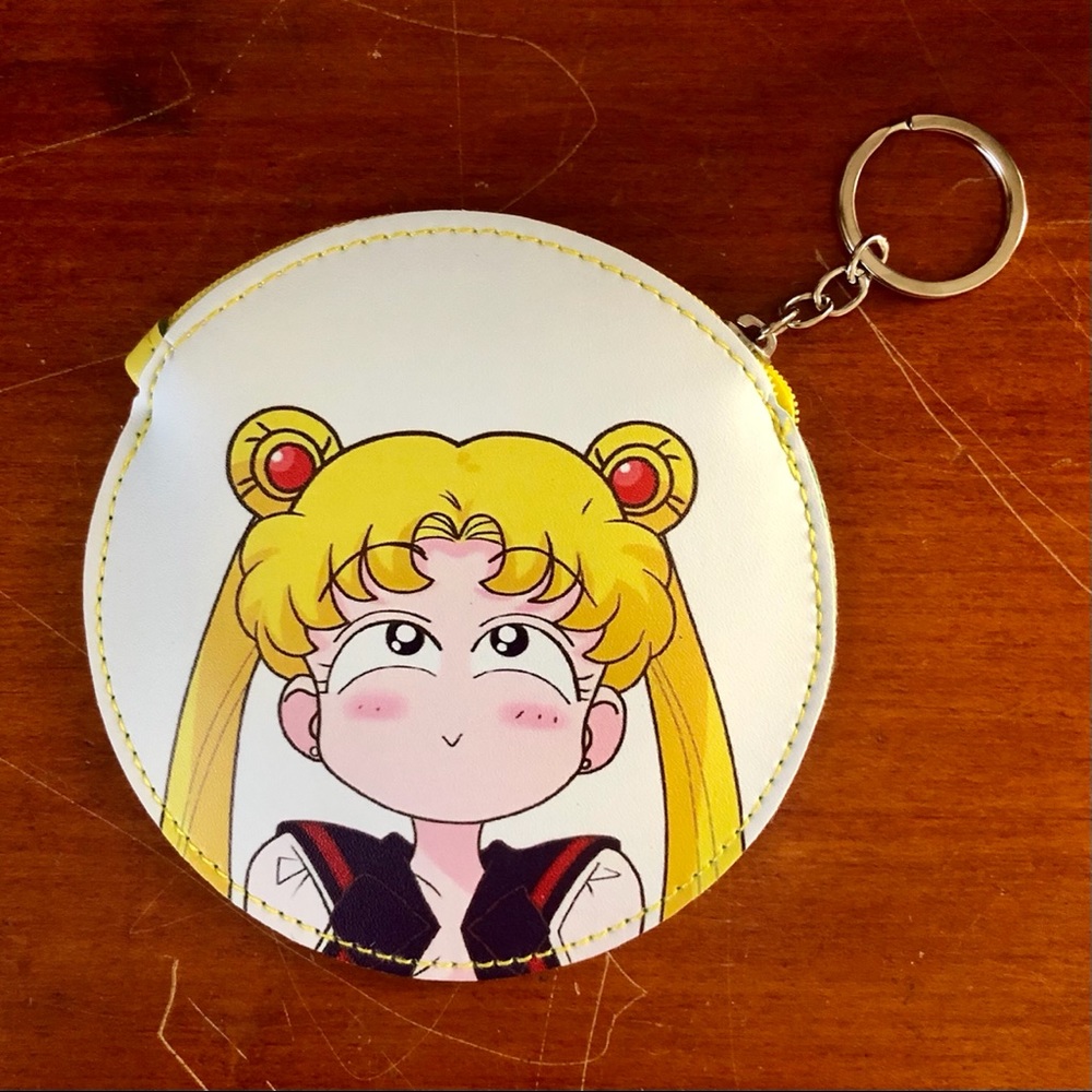 LAST ONE sailor moon face coin purse